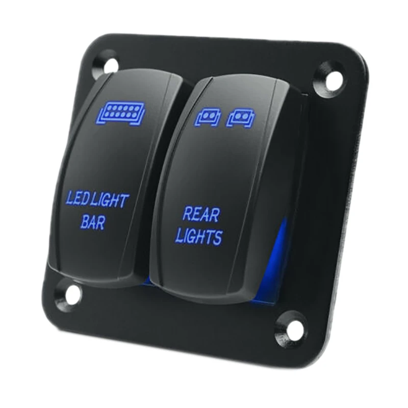 

Rocker Switch Panel LED Light Bar & Rear Light 12V/24V Universal Blue