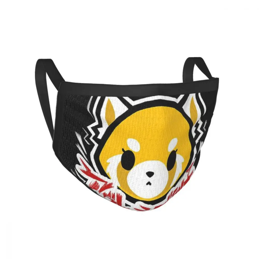 Aggretsuko Face Mask - Black Border Mask