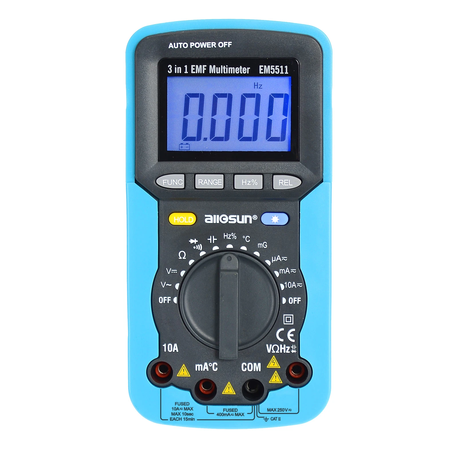 All Sun Em420a Em5511 3in1 Auto Range Digital Multimeter Voltmeter