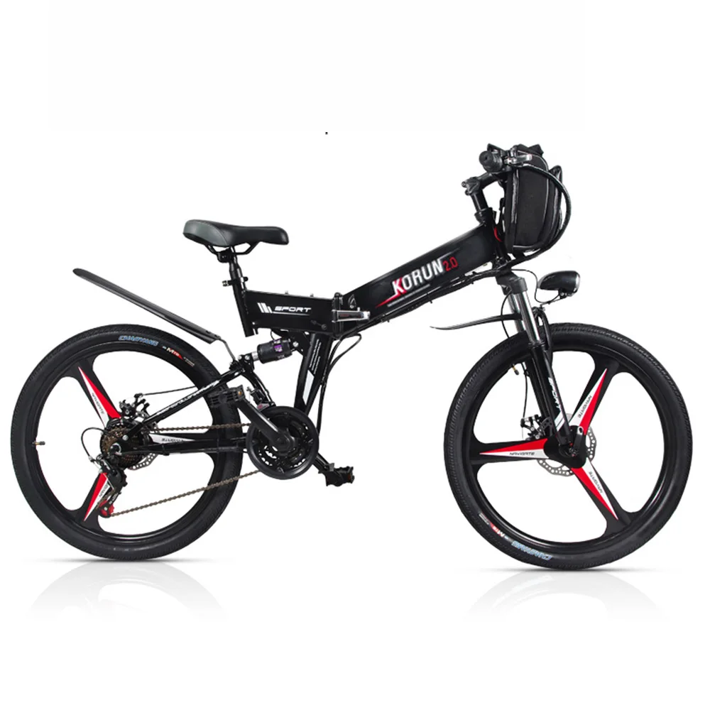 Электрический велосипед складной электрический два колеса с GPS APP 40 км/ч 48 В умный