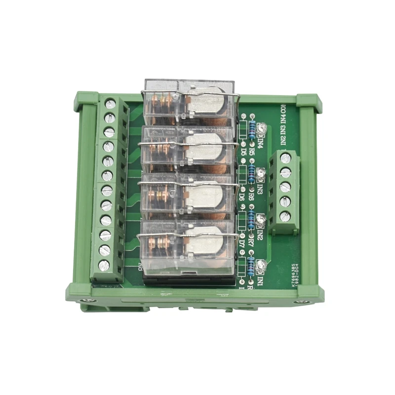 Din рейка крепление Ac/Dc 12 V/24 V Управление 4 Spdt 16A Мощность триггерный релейный модуль, Omron G2R-1-E.X1