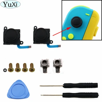 

YuXi Replacement 3D Analog Gamepad Thumb Cap for Nintend Switch NS Joy Con Joystic Sensor Module Repair Tool for JoyCon