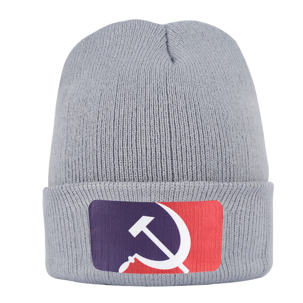 Русский, СССР Skullies Beanies Casquette шапка мужская русская буква вязаный берет осень и зима теплый унисекс помпон хип хоп шапка