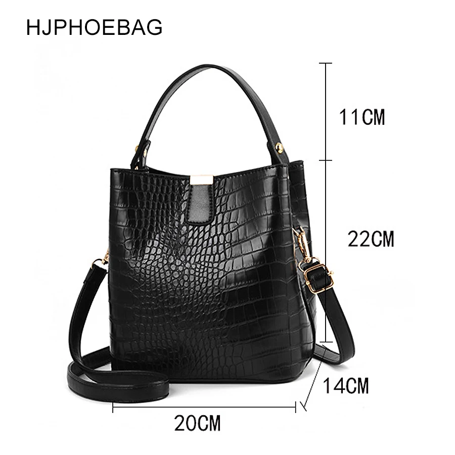 HJPHOEBAG модная крокодиловая сумка через плечо для женщин на дизайнерские женские