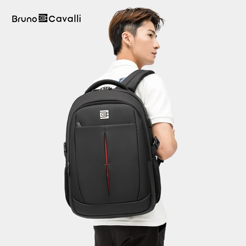 Details about   BRUNOCAVALLI Brand Laptop Backpack Business Travel College School bag USB Port 