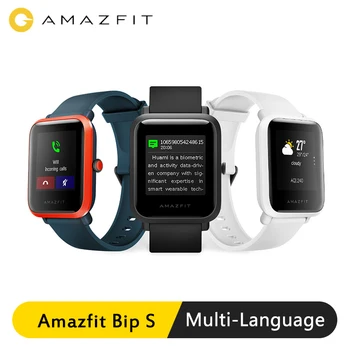 

Amazfit Bip S Smart Watch Global Version 5ATM Waterproof 40-day Battery Life Built-in GPS Heart Rate Monitor Digital Sport Watch