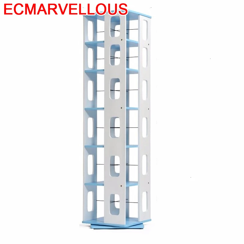 

Decoration Industrielle Shelving Kid Legno Rotate Rotatable Libreria Scaffale Home Furniture Librero Book Rack Bookshelf Case