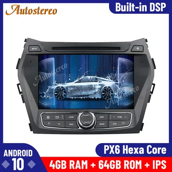 

For Hyundai IX45 2014-2018 PX6 Android10 MAX 64GB Car DVD Multimedia Player Car GPS Navigation Radio Tape Recorder Head Unit DSP