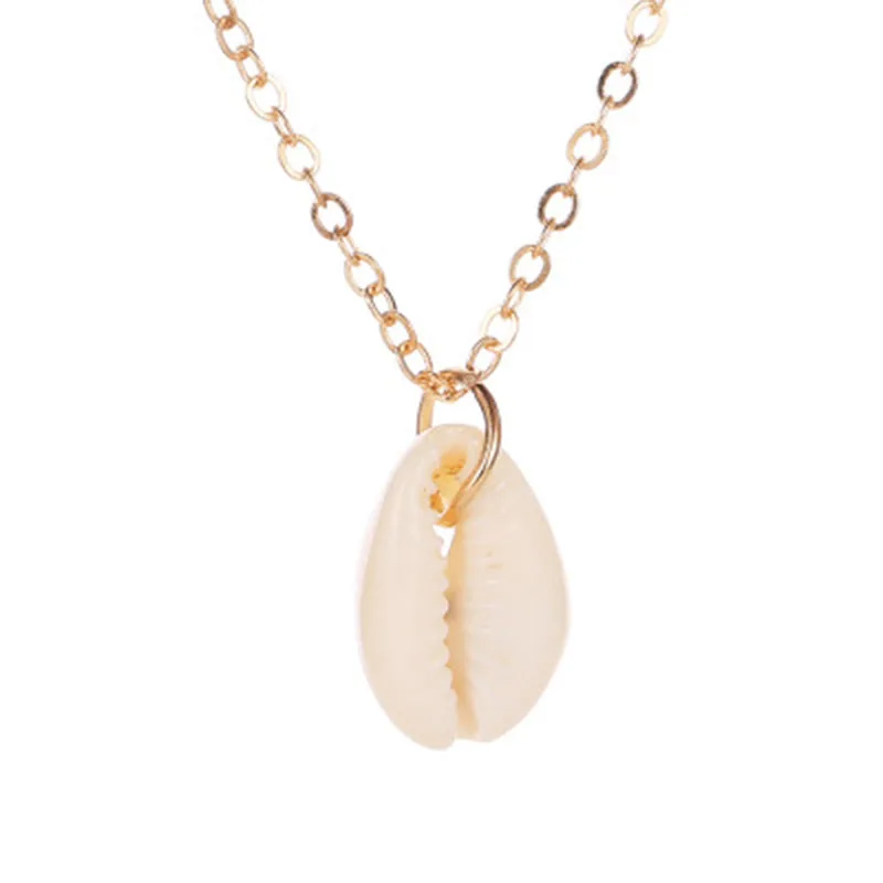 

Bohemian Cowrie Conch Shell Pendant Necklace for Women Fashion Ocean Sea Beach Statement Necklaces Boho Shell Jewelry Gift WD372