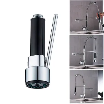 

kitchen Faucet Aerator Nozzle Faucet Adapter Modern Chrome Brass Kitchen Sink Pull Out Spray Faucet Mixer Tap Kitchen Accessory