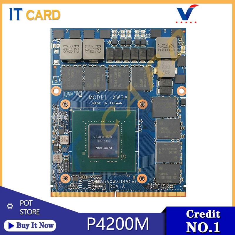 Quadro P4200M P4200 GDDR5 8GB Video Graphics Card