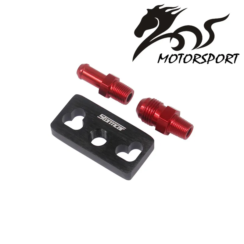 Fuel Rail Pressure Regulator Adapter for Honda with fittings