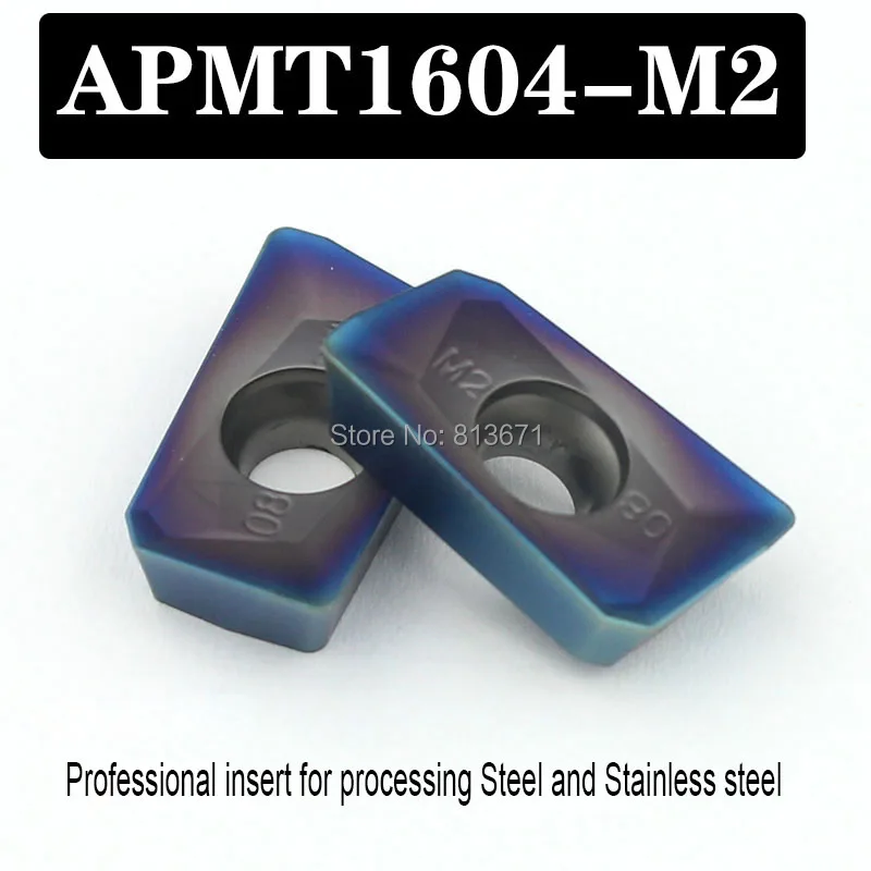 

APMT1604 APMT1135 H2 M2 blue nano coating Lathe Tool Milling cutter blade Insert Cutting Tool CNC Turning Tools Processing Steel
