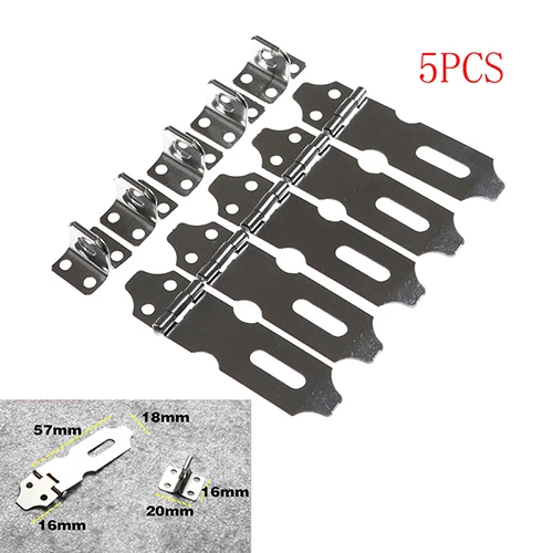 4Pcs Home Drawer Door Safety Padlock Latch Hasp Staple Stainless Steel Drop ship | Строительство и ремонт