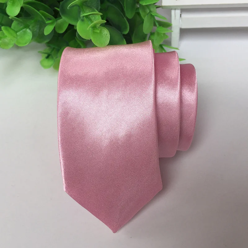 Necktie Мужские жаккардовые тканые одноцветные Свадебные банкетные вечерние галстуки, обтягивающие галстуки из полиэстера 5 см, шелковые атласные деловые галстуки - Цвет: Necktie