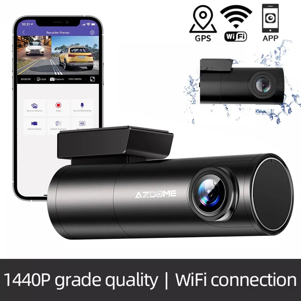 Cámara para Auto Mi Dash Cam 2 Xiaomi Lente Ultra Wide 2K - Negro