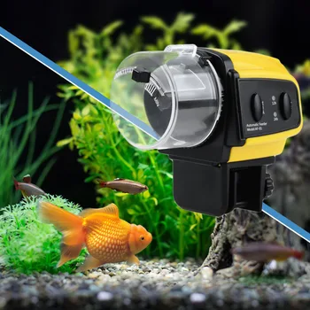 

Automatic Fish Feeder Food Dispenser Timer Portable Digital Electrical Plastic Home Aquarium Tank Food Feeding Tools
