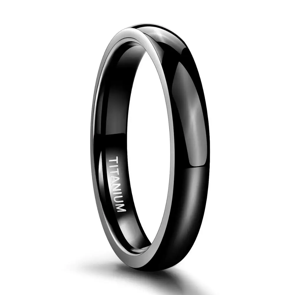 Wedding Rings 4mm Titanium Black Rings For Men Women Fashion Jewelry For Wedding Engagement Classic Boyfriend Christmas Gift ring set gold color rings couples rings stainless steel ring tibetan silver rings signet ring finger watch ring finger ring gold color ring chain ring half face ring amethyst zirconia ring silver ring opening ring fidget spinner ring sparkling heart ring tungsten ring adjustable rings zircon crystal ring moissanite diamond ring color change ring wedding ring ceramic ring animal ring jewelry accessories