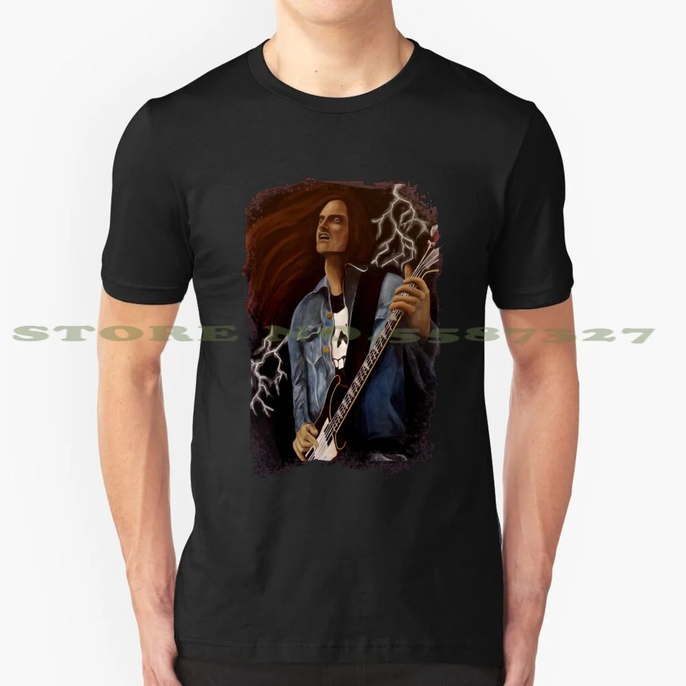 Футболка для мужчин и женщин Cliff Burton черно-белая футболка с металлическими басами