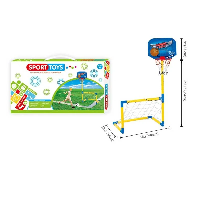 

CHILDREN'S Basketball Stand Football Door 2-in-1 Ball Set GIRL'S And BOY'S Indoors And Outdoors Shooting Toy Sports Supplies