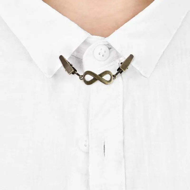 

Vintage Simple Brooch Collar Clips Women Men Cardigan Sweater Scarf Clasp Brooch Pin Jewelry Accessories