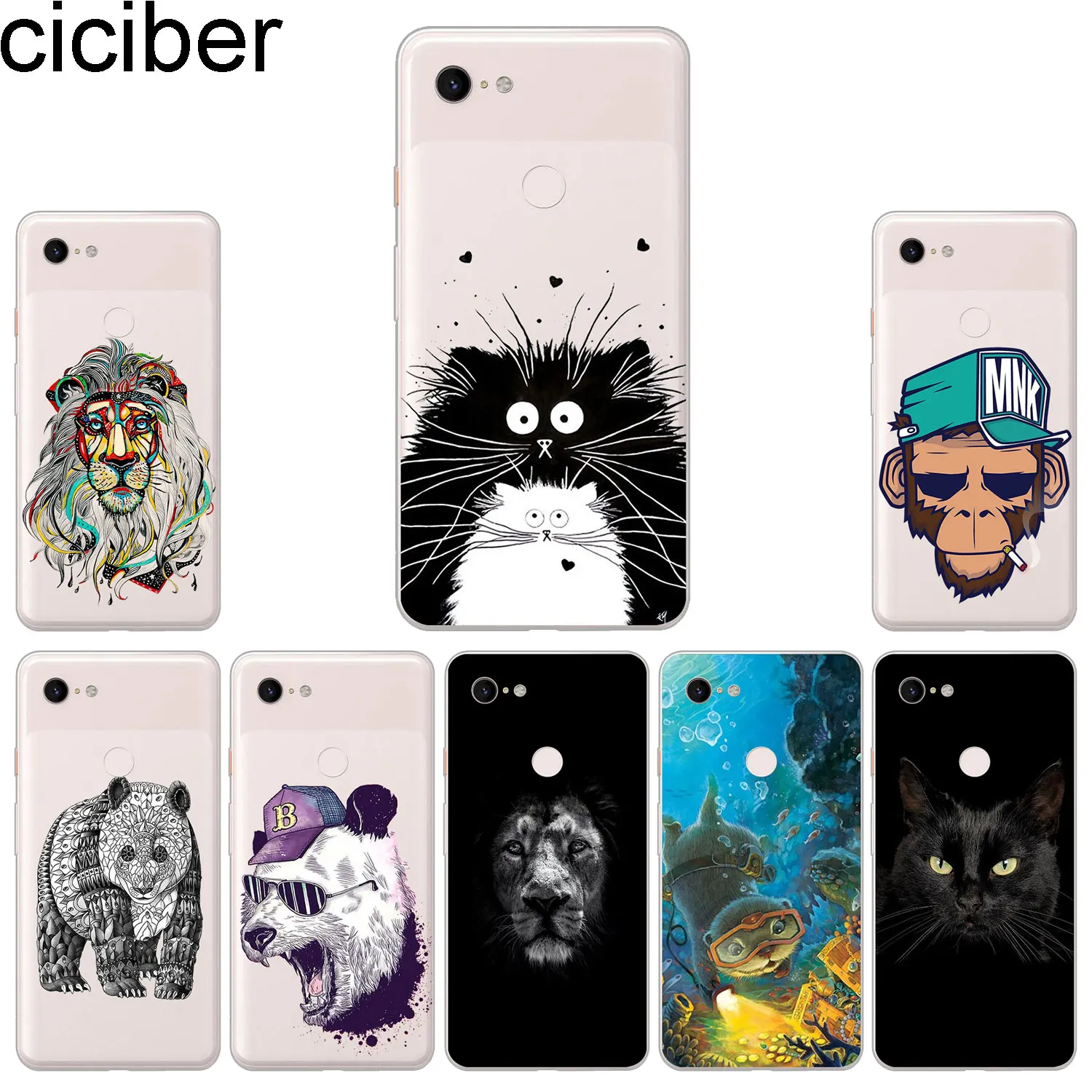 Ciciber новые модные телефонные Шкафы для Google Pixel 3 2 XL Чехол Мягкий Силиконовый ТПУ