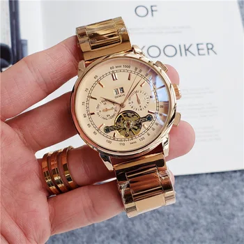 

Patek-Philippe Luxury Watch Male Tourbillon Automatic Self-Wind Water Resistant Multifunctional Mechanical Wristwatches