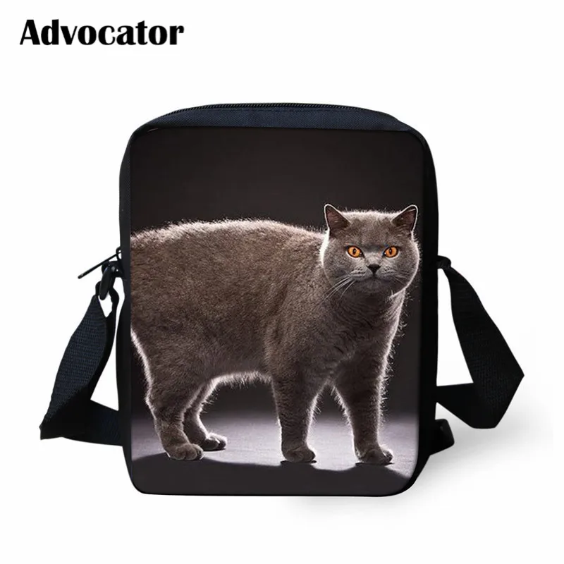 ADVOCATOR BAG Милые сумки-мессенджеры с 3D изображением кота для девочек, сумки через плечо для подростков, дизайнерские сумки для женщин, ручная сумка, Детская плечевая сумка Mochila - Цвет: ADVOCATOR BAG