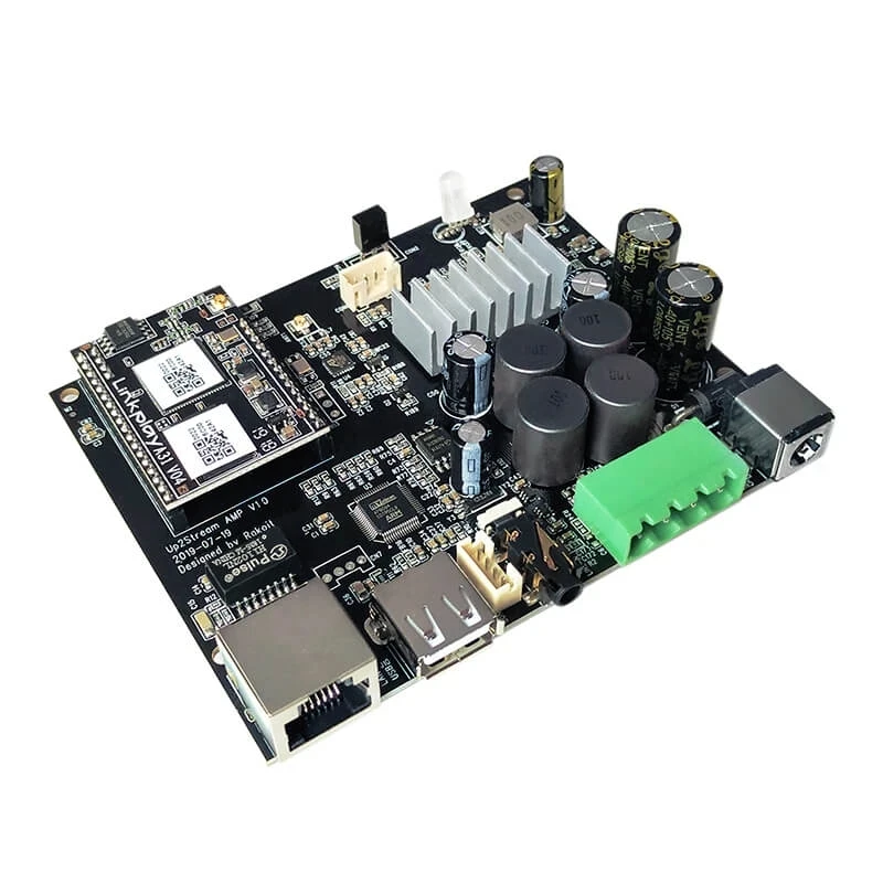 

Up2Stream AMP WiFi and Bluetooth 5.0 Audio Amplifier Board Module Wireless Class D Multi-room DLNA Airplay Spotify Free APP