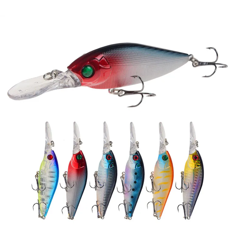 

3D Simulation Eyes 6Colors 11.5cm/12.5g Lure Bait Hard Bait Swim bait Sea Fishing Lures Outdoor 6# With Sharp Hook Bionic Bait