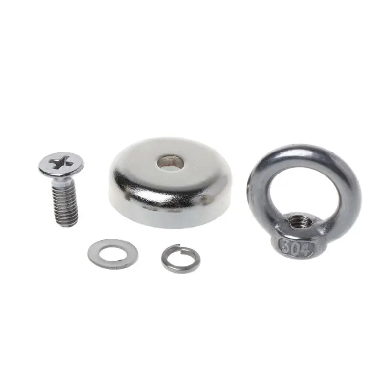 

Powerful Round Neodymium Magnet Hook Metal Detector Strong Sea Fishing Hunting