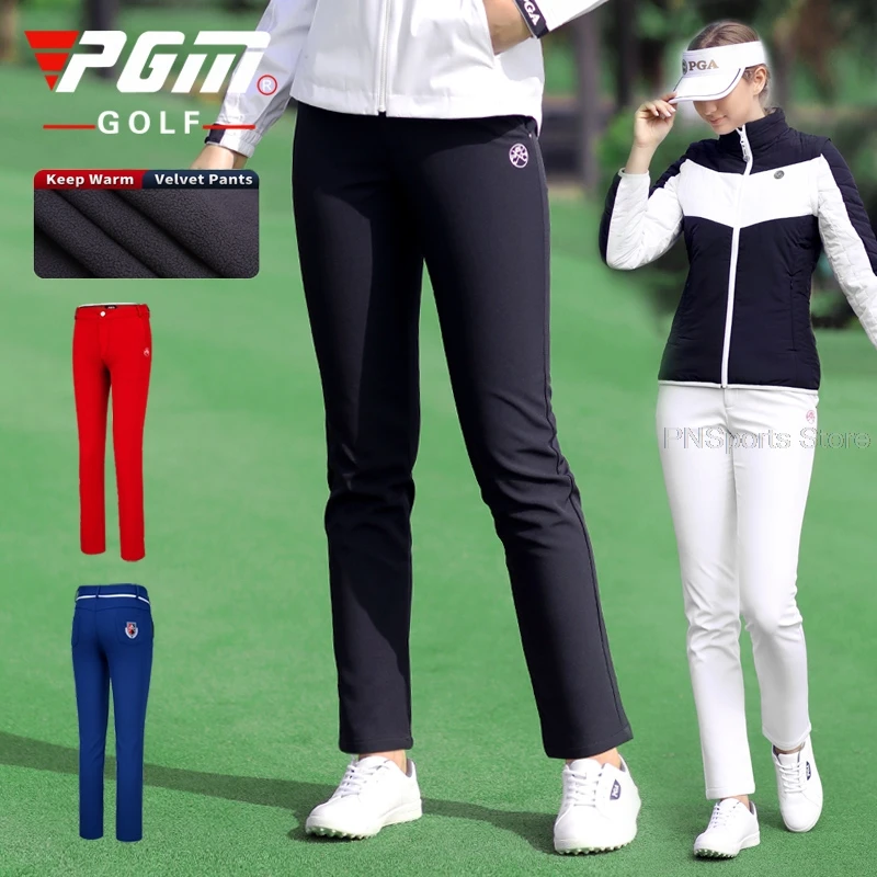 Pgm Plus Velvet Women Golf Pants Ladies 