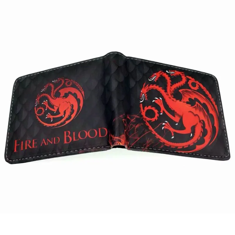 Кошелек "Игра престолов" дом Старков из серии Winterfell с логотипом Bi Fold Мужской кошелек для денег - Цвет: GT-05