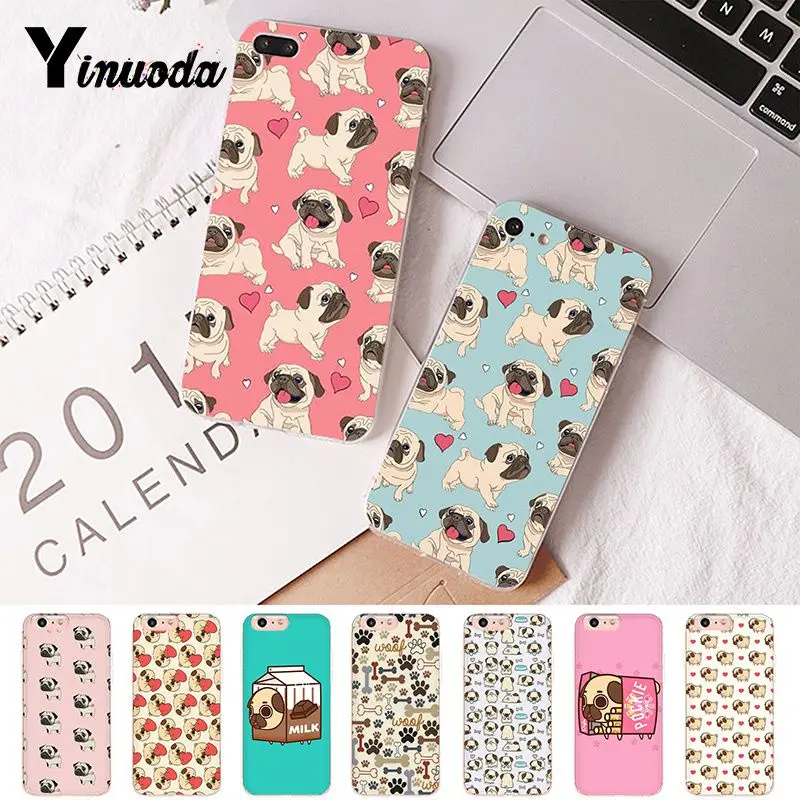 

Yinuoda French Bulldog Puppy Transparent Phone Cover Case for iPhone 8 7 6 6S Plus X 5 5S SE XR XS XSMAX