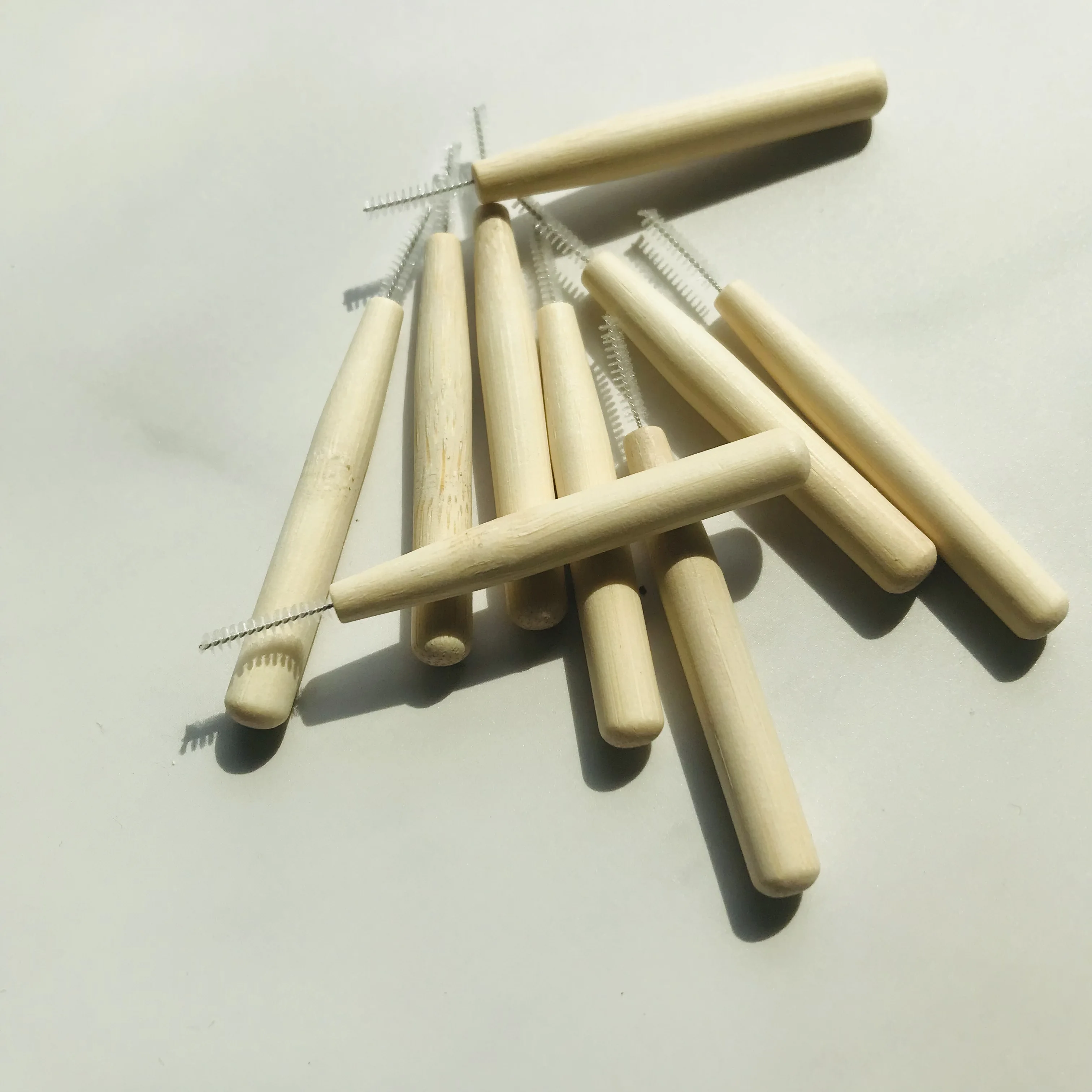 100 шт. Экологичная бамбуковая Детская щетка для бровей перманентной тонировки