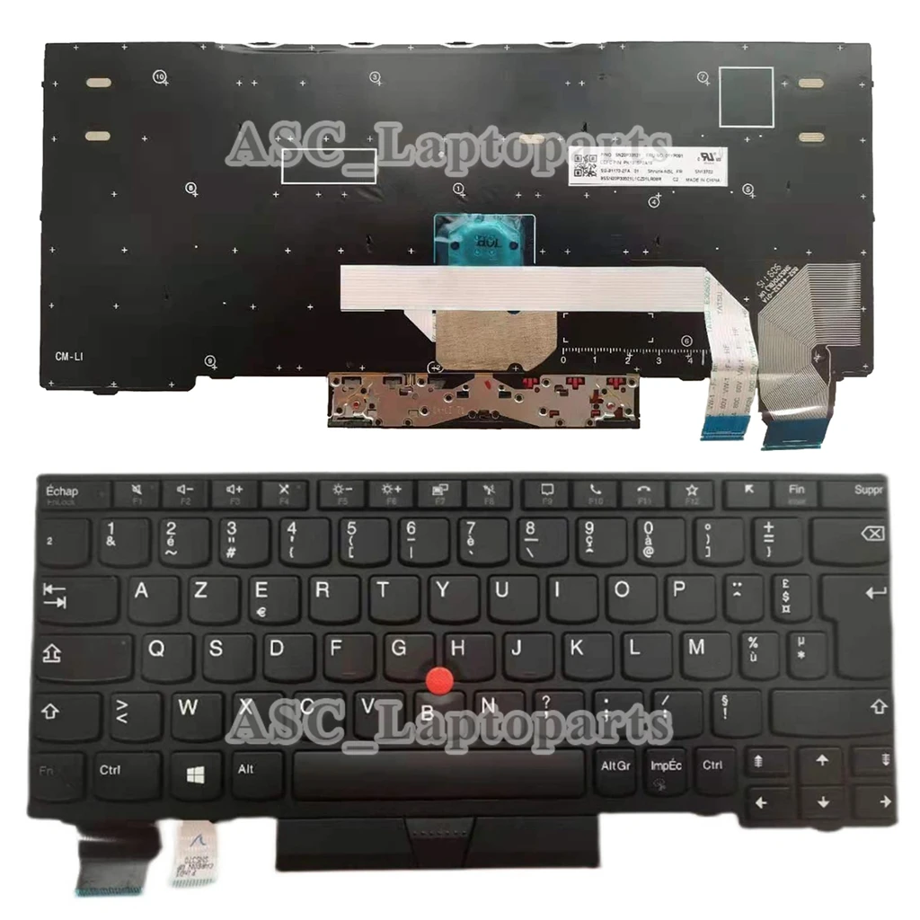 Francês Claier Azerty Teclado para Lenovo Thinkpad X280 A285 X395 X390 L13 Gen L13 Yoga Gen X13 Gen L13 Gen fr Novo