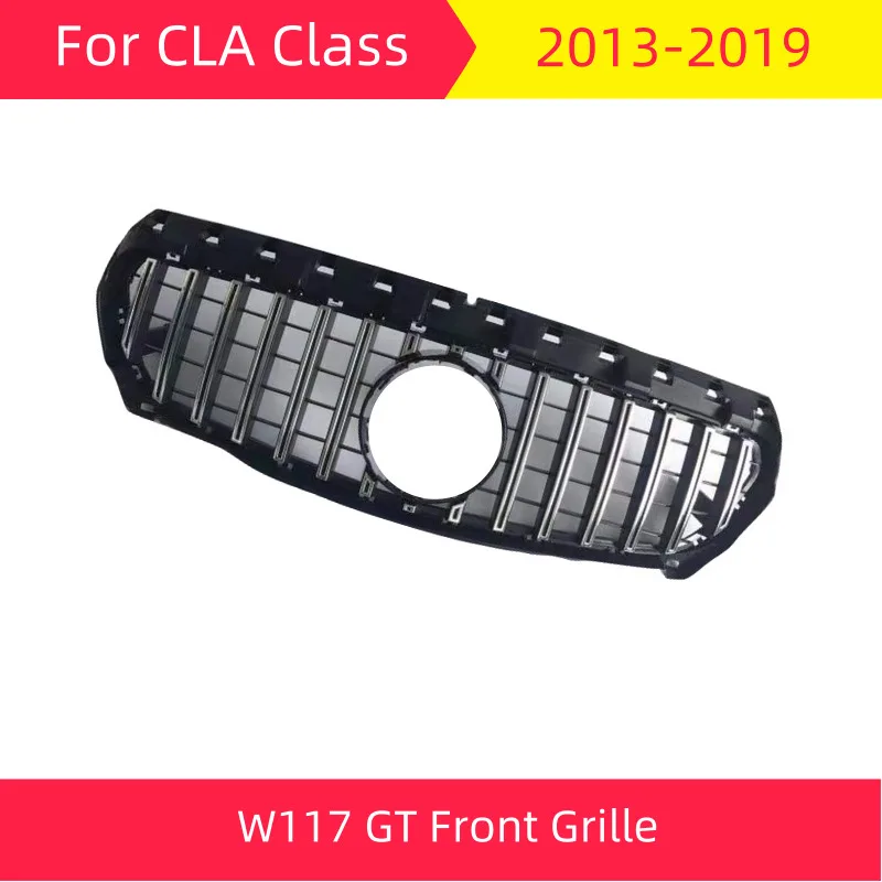 W117 CLA класс GT Передняя решетка для 2013- CLA200 CLA220 CLA260 CLA45 Спортивная передняя решетка GT R стильная решетка ABS