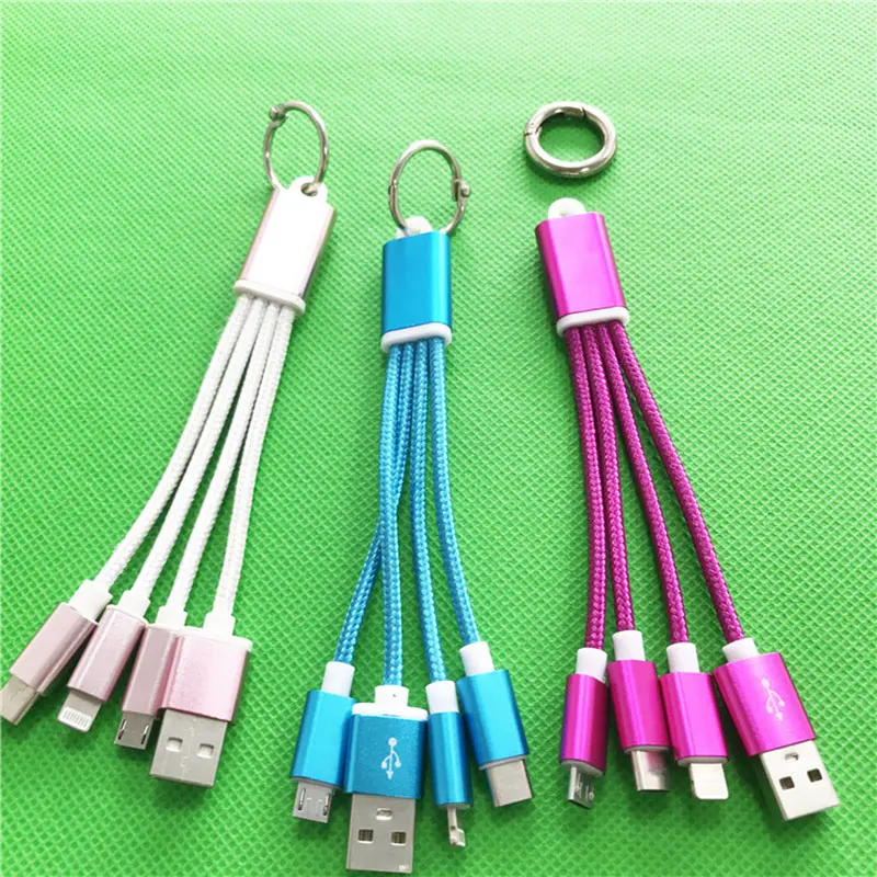 Cafele USB кабель 3 в 1 брелок 2A Тип C Usb Зарядное устройство для подключения кабеля к кабелю для Xiaomi Mi9 Red rice Note 7 huawei samsung Iphoenex Xs Max Oppo