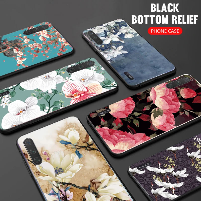

3D Flower Emboss Silicone Case For Xiaomi Mi A3 Mi CC9 E Mi 9T Mi 9 SE Mi 8 Lite Mi Mix 2S Redmi K20 7A 7 Note 5 6 7 Pro Cover
