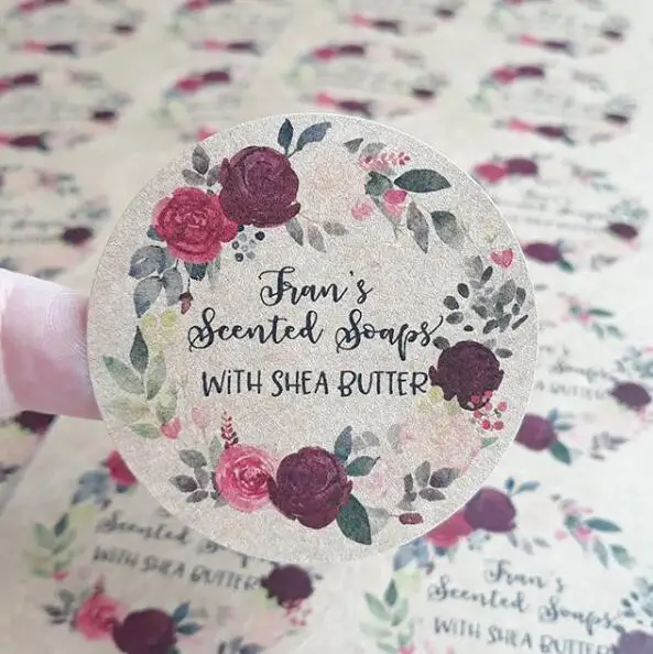 

Custom removable sticker paper label print 1000pcs/lot free shipping