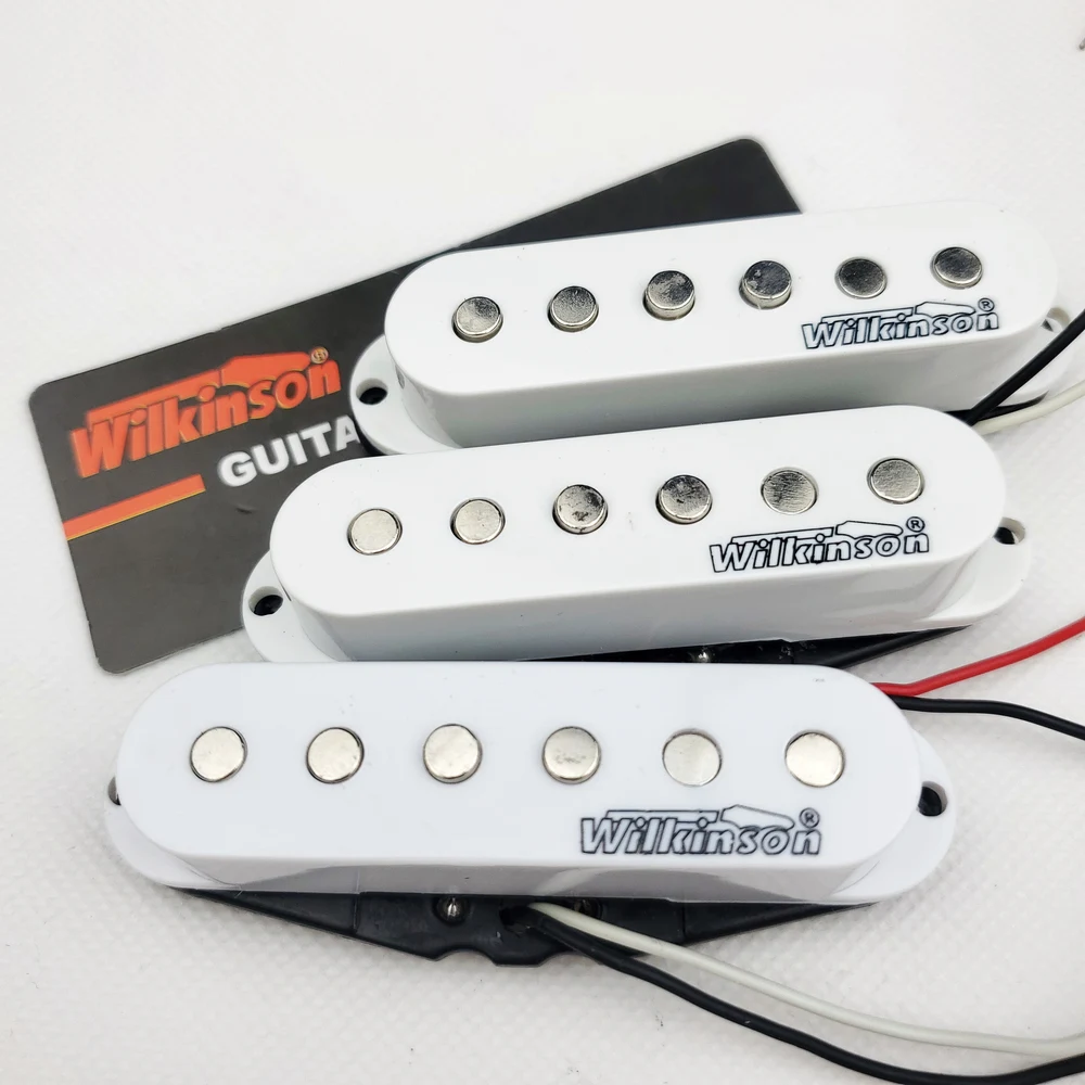 Goede Wilkinson Elektrische Gitaar Pickups Lic Vintage Single Coil Pickups voor ST gitaar Wit 1 set MWVSN M B
