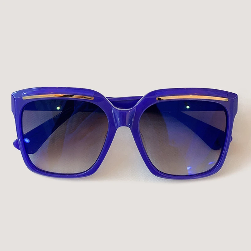 No.3 Sunglasses Aceate оправа большие солнцезащитные очки для женщин и мужчин фирменный дизайн градиентные Квадратные Солнцезащитные очки женские Lunette Soleil Femme - Цвет линз: No.3 Sunglasses