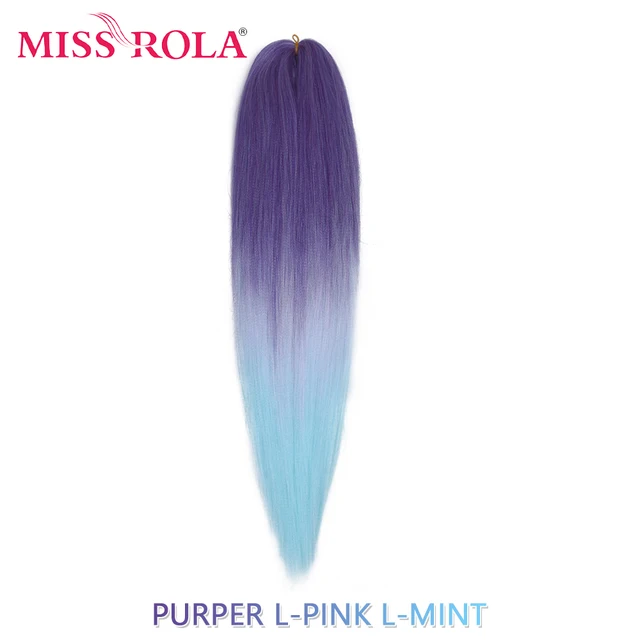 Miss Rola Synthetic 26 Inches 75g Kanekalon Hair Wholesale Bulk Braid Hair Extension Pre Stretched Pink Blonde Twist Jumbo Braid T1B/4/27