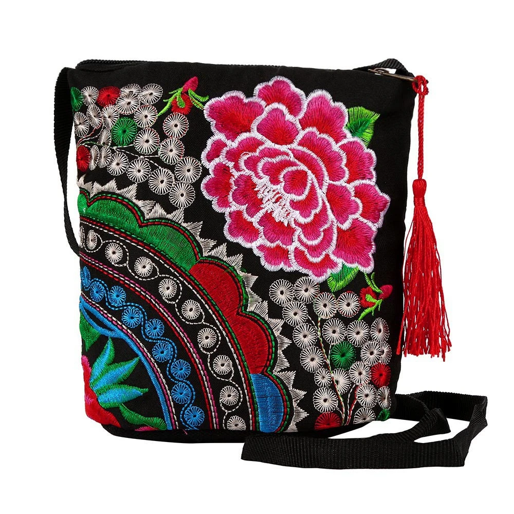 Long Wallets Luxury Purses Women Ethnic Handmade Embroidered Canvas Wristlet Clutch Vintage Purse Business CardHolder 816