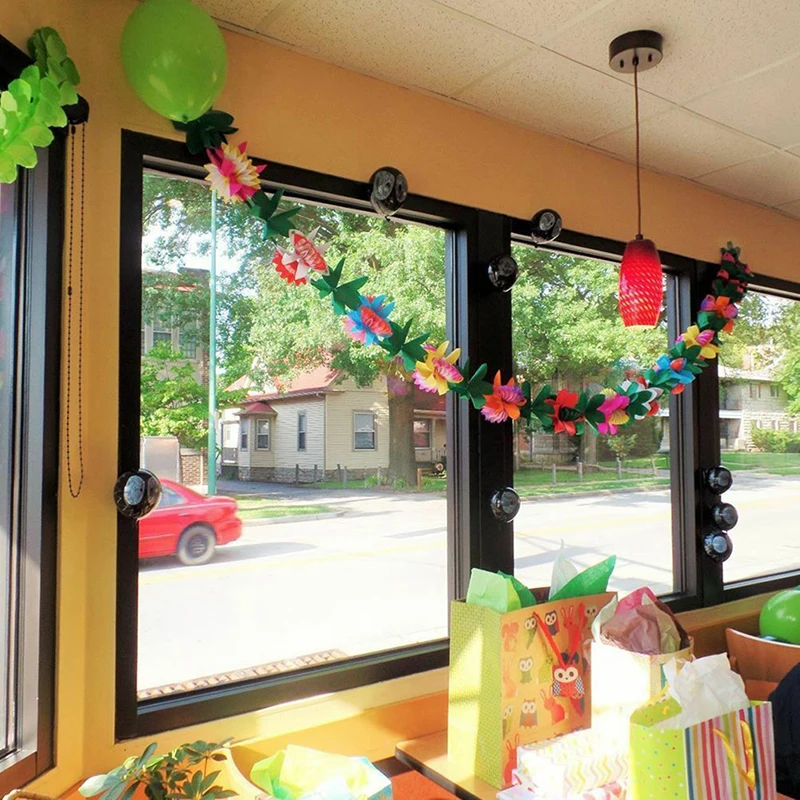 Tropical Leaves Banner Flower Garland Paper Flag Bunting Birthday Baby Shower Hawaiian Summer Party Decor | Дом и сад