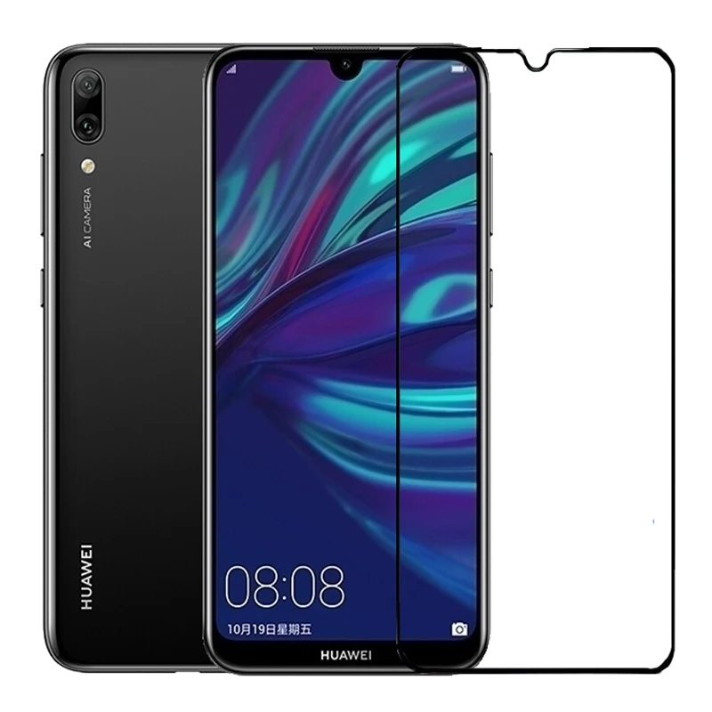 Защитное закаленное стекло для huawei Y7, Защитное стекло для huawei Y 7, защита экрана Y72019 DUB-LX1 7Y Y7Pro