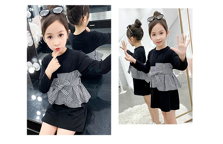 Back To School Clothing 2019 Autumn Big Girl Dress Long Sleeve Princess Teenage Girls Dresses Fashion Baby Kids T Shirts Dresses (7)