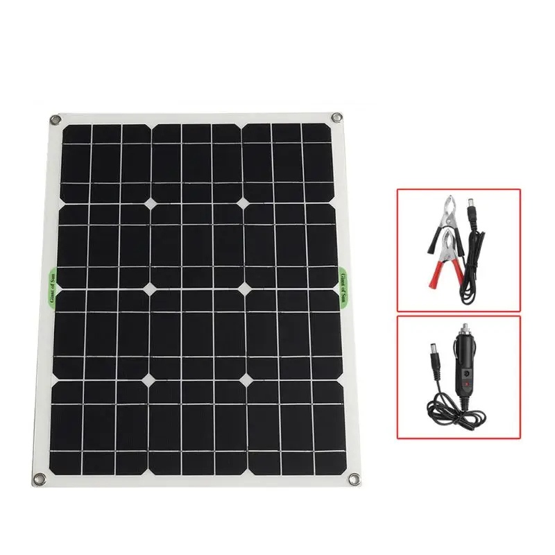 

50W Portable Solar Outdoor Power Generation Board Waterproof Solar Panel