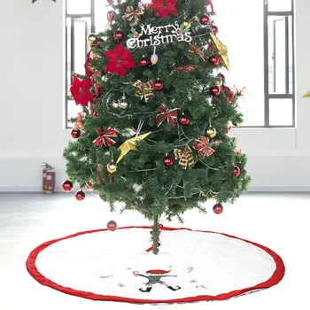 

Christmas Tree Skirt Circular Tree Base Tree Apron Festival Party Decor Snowflake Tree Skirt New Year Decorations
