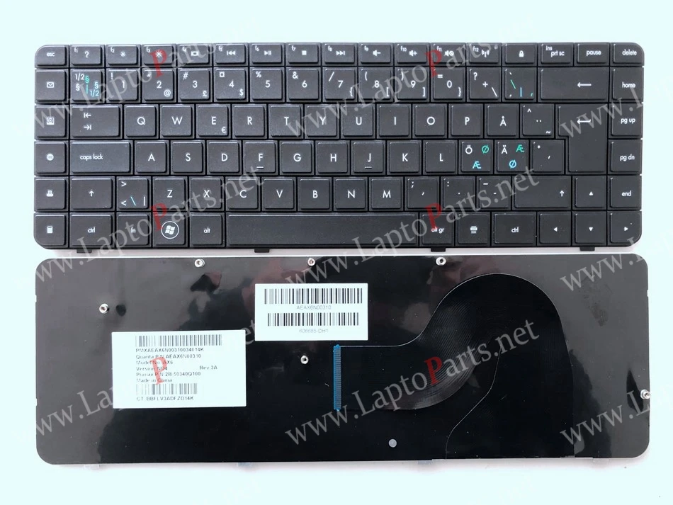 Скандинавский ND клавиатура для HP Compaq Presario 56 62 CQ56 G56 CQ62 G62 AX6 черная